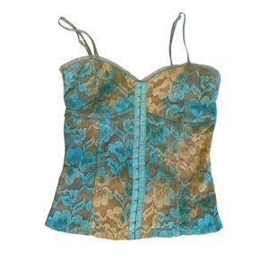 Vintage Moa Moa Lace Corset Top